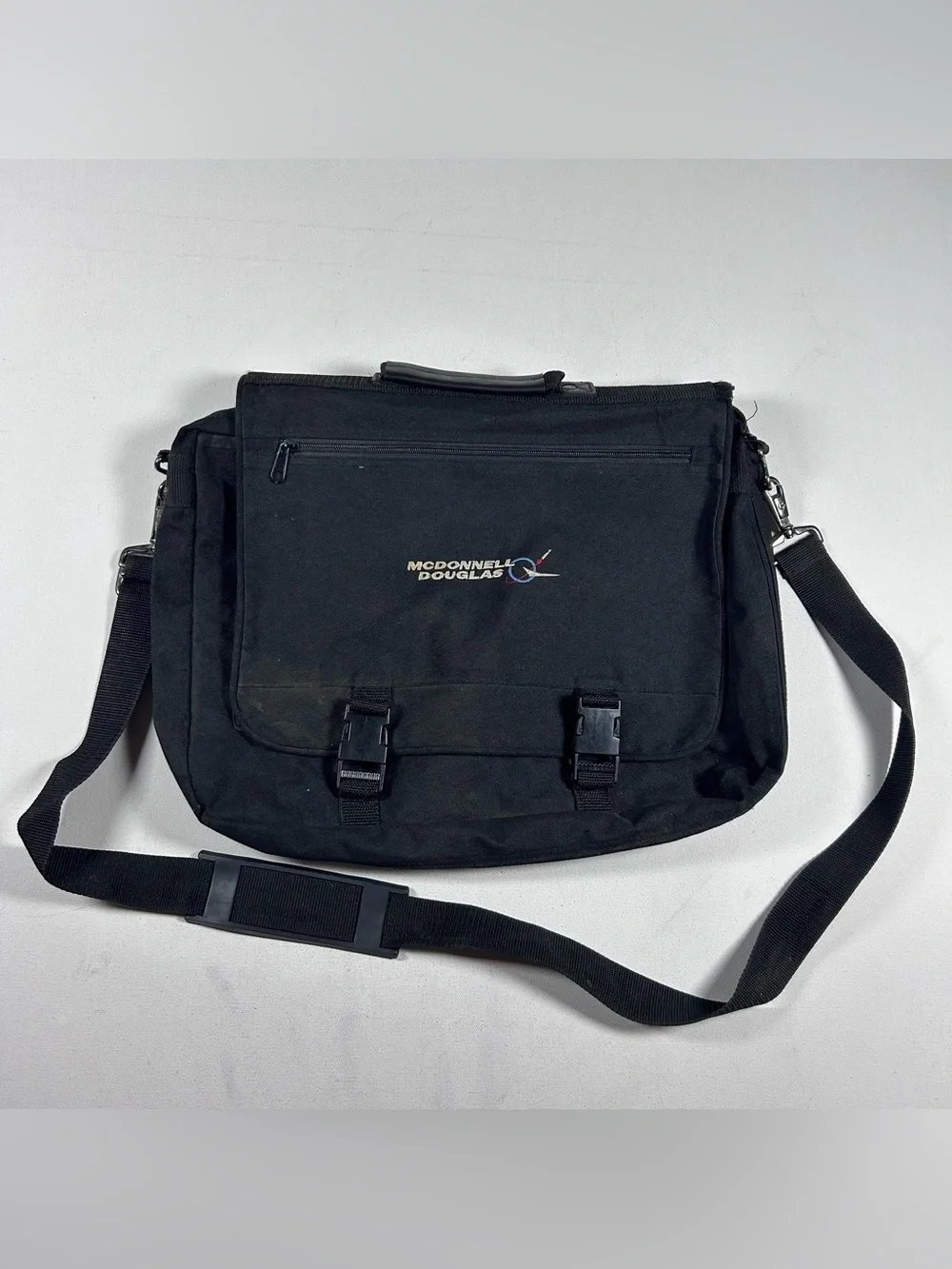 McDonnell Douglas Embroidered Vintage Laptop Bag 90s RARE